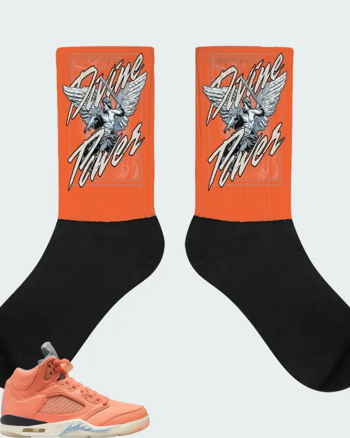 DJ Khaled x Air Jordan 5 Retro We The Best - Crimson Bliss Matching Socks