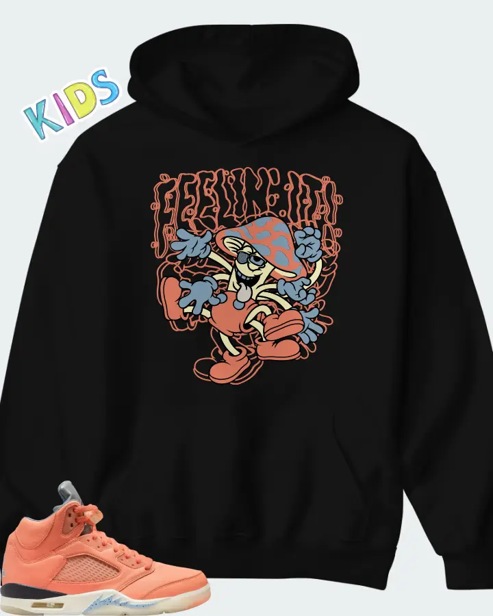 DJ Khaled x Air Jordan 5 Retro We The Best - Crimson Bliss Matching Kid's Hoodie