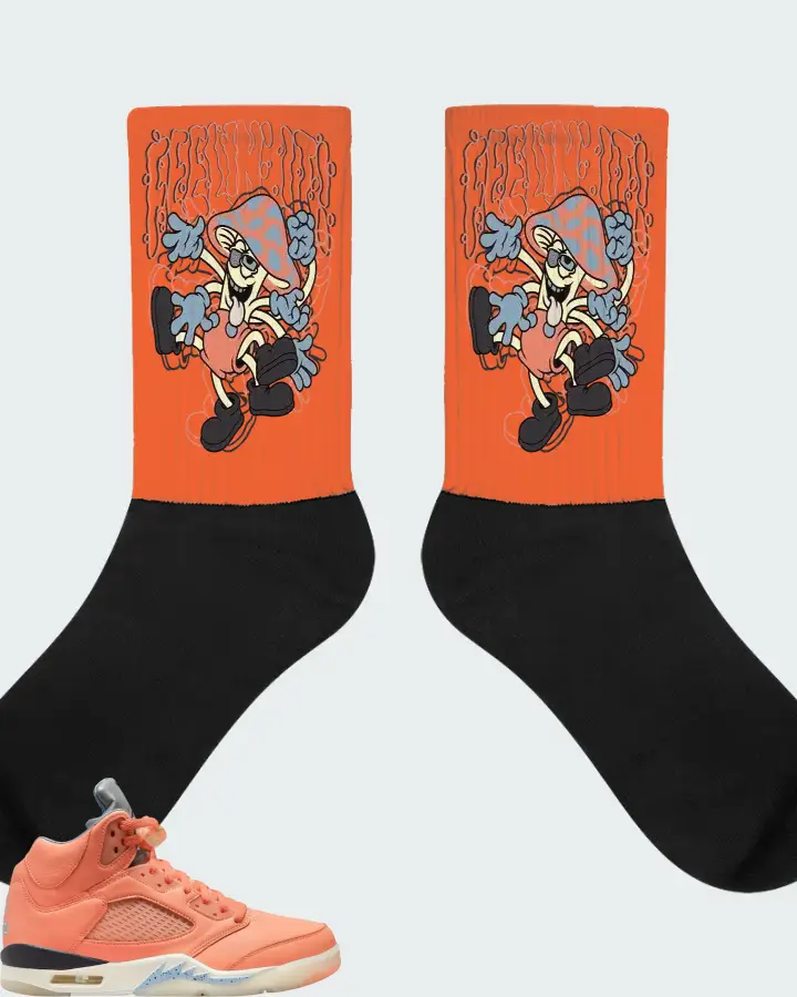 DJ Khaled x Air Jordan 5 Retro We The Best - Crimson Bliss Matching Socks