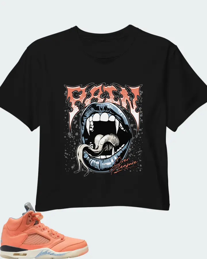 DJ Khaled x Air Jordan 5 Retro We The Best - Crimson Bliss Matching Crop Top