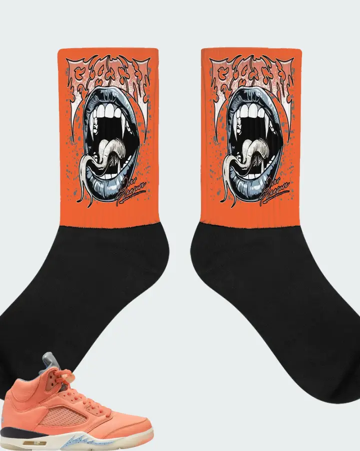 DJ Khaled x Air Jordan 5 Retro We The Best - Crimson Bliss Matching Socks