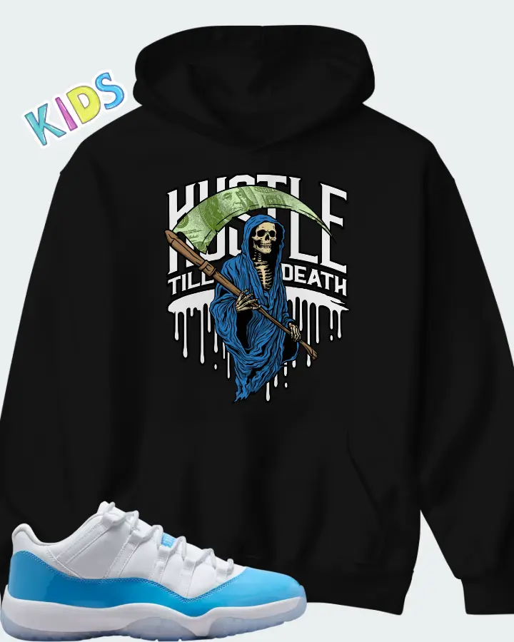 Air Jordan 11 Retro Low UNC 2026 Matching Kid's Hoodie