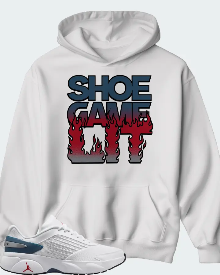 Air Jordan Trunner Flow White Ture Blue Matching Hoodie