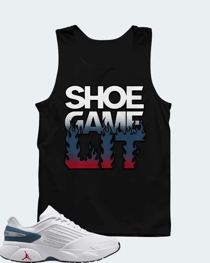 Air Jordan Trunner Flow White Ture Blue Matching Tank Top