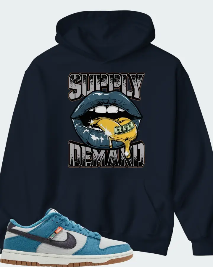 Nike Dunk Low Next Nature Toasty - Rift Blue Matching Hoodie