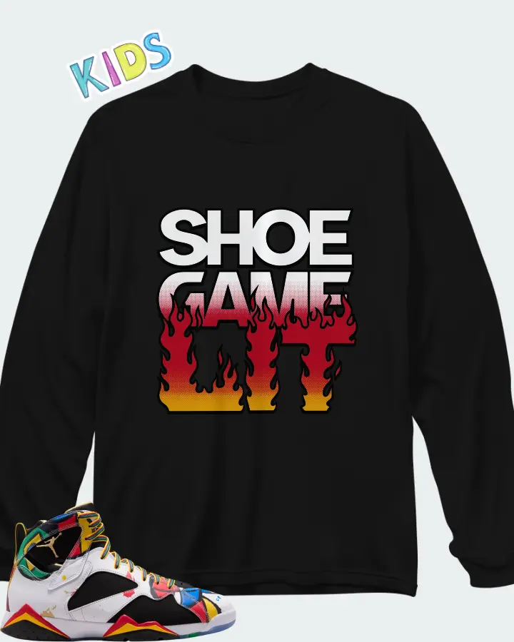 Air Jordan 7 Miro Matching Kid's Long Sleeve T-Shirt