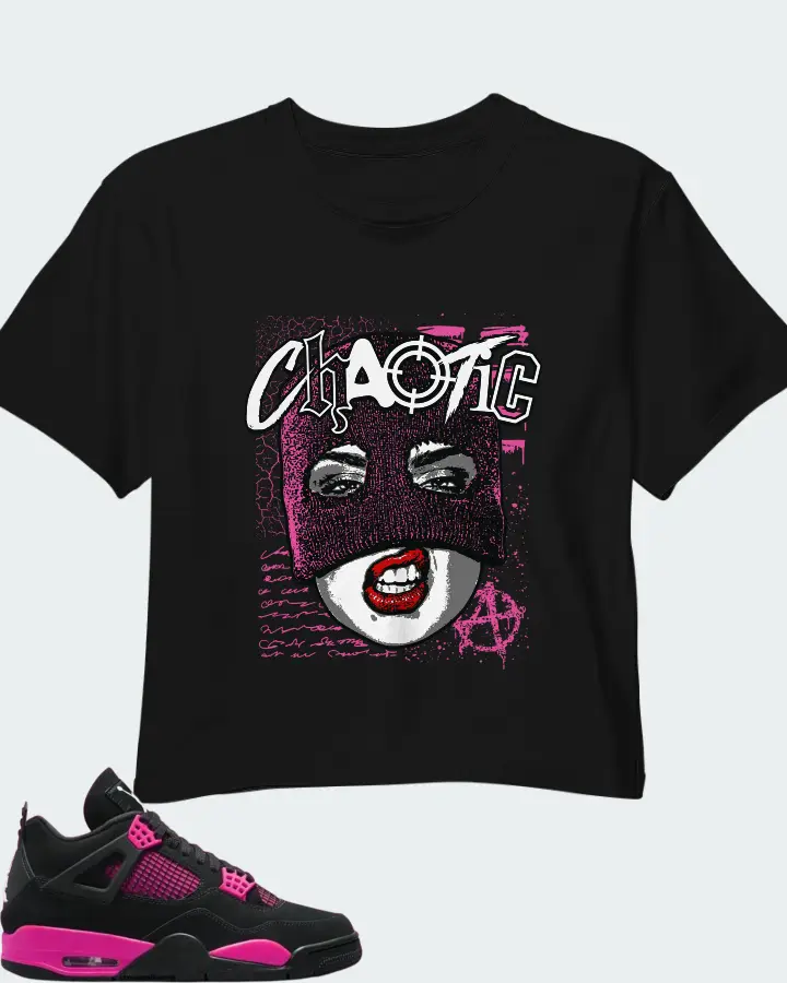 Air Jordan 4 Pink Thunder  Matching Crop Top
