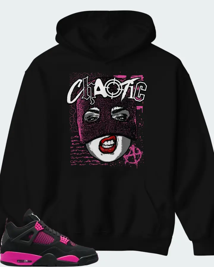 Air Jordan 4 Pink Thunder  Matching Hoodie