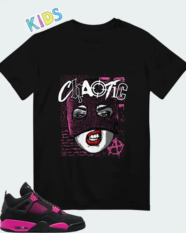 Air Jordan 4 Pink Thunder  Matching Kid's T-Shirt