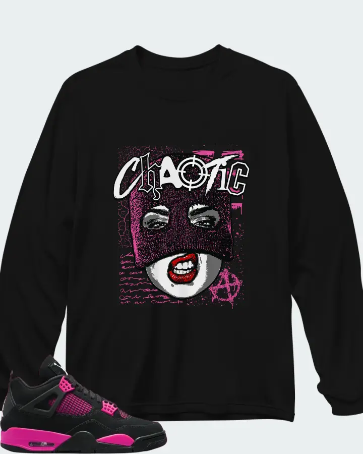 Air Jordan 4 Pink Thunder  Matching Long Sleeve T-Shirt