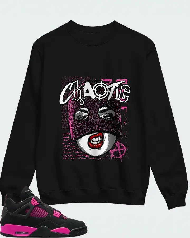 Air Jordan 4 Pink Thunder  Matching Sweatshirt
