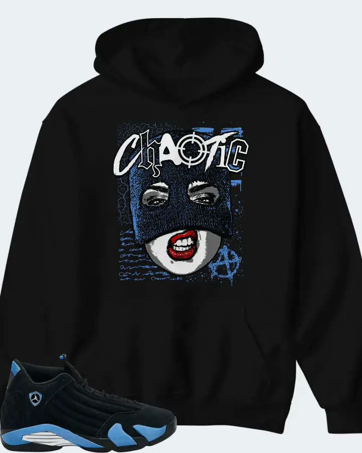 Air Jordan 14 Retro Black University Blue 2026 Matching Hoodie