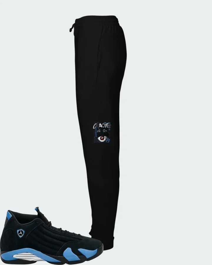 Air Jordan 14 Retro Black University Blue 2026 Matching Joggers