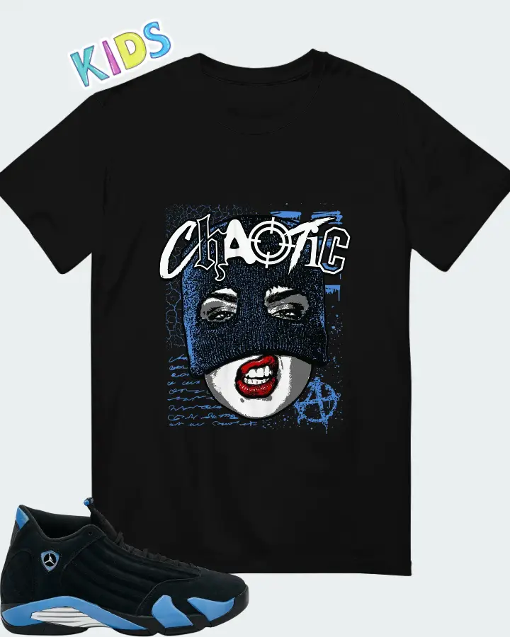 Air Jordan 14 Retro Black University Blue 2026 Matching Kid's T-Shirt