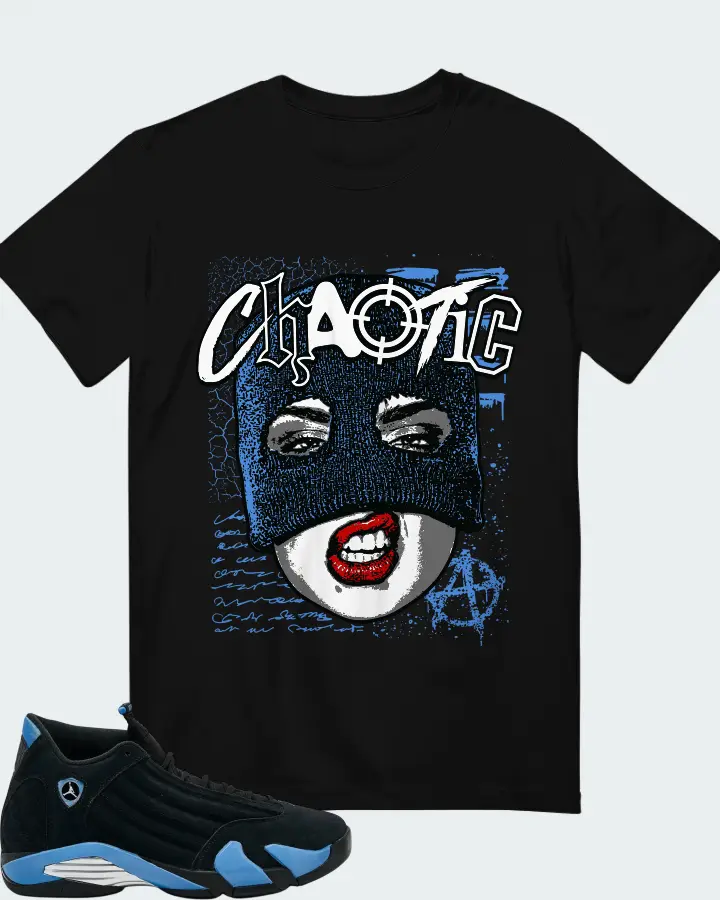 Air Jordan 14 Retro Black University Blue 2026 Matching T-Shirt