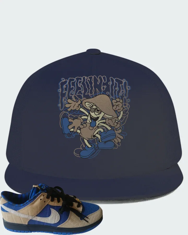 Nike Dunk Low By You Blue Tan Matching Hat