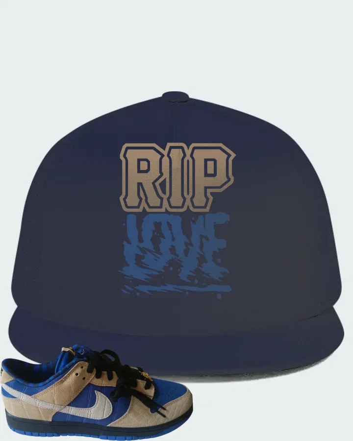 Nike Dunk Low By You Blue Tan Matching Hat