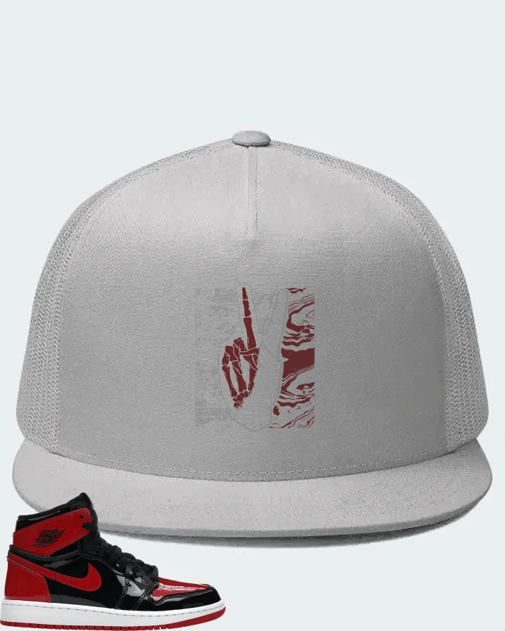 Jordan 1 Retro High OG Sneaker Matching White Hat - Peace of mind
