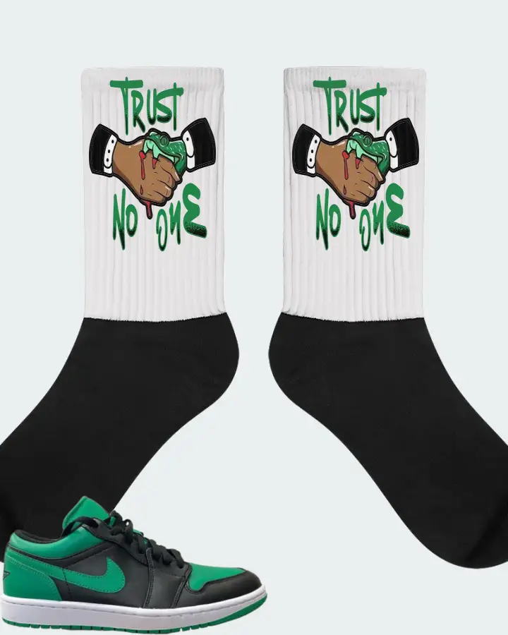 Jordan 1 Low Sneaker Matching White Socks - Trust No One