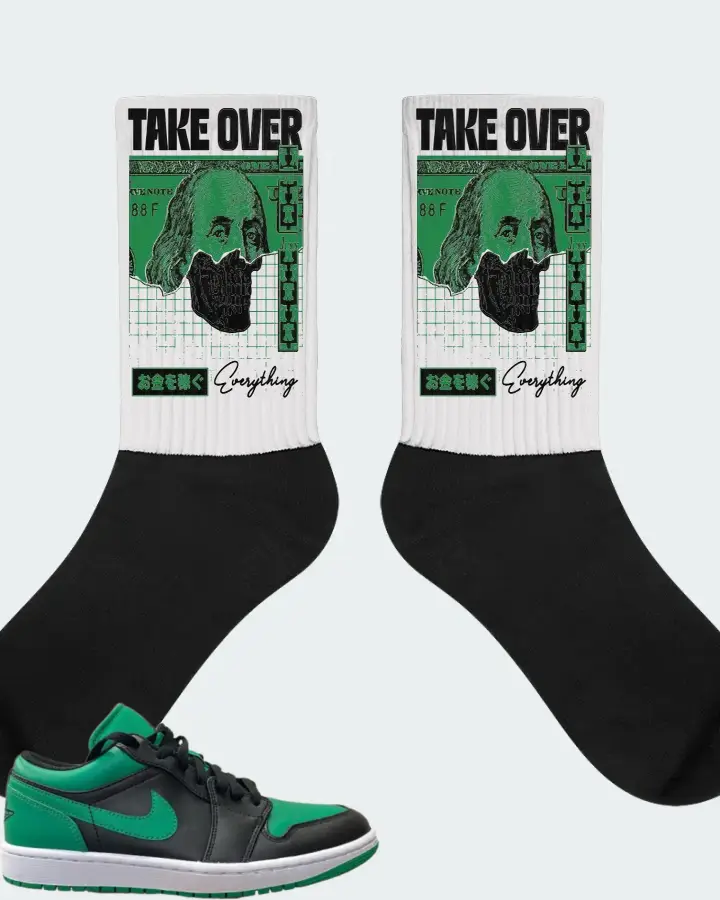 Jordan 1 Low Sneaker Matching White Socks - Take Over