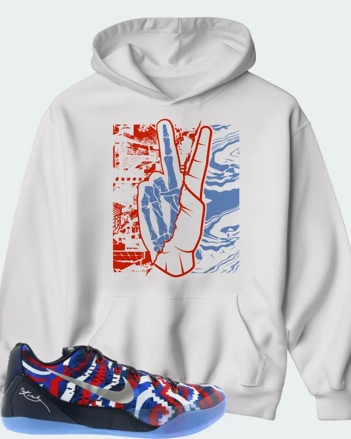 Nike Kobe 9 EM Low Sneaker Matching White Hoodie - Peace of mind