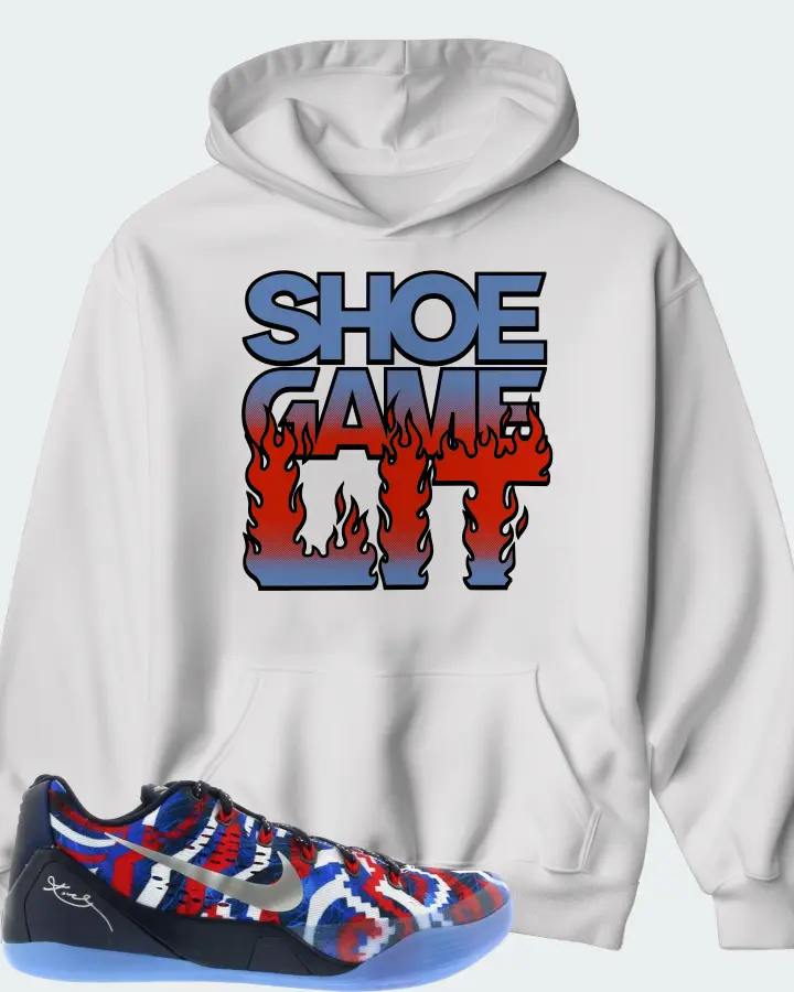 Nike Kobe 9 EM Low Sneaker Matching White Hoodie - Shoe Game Lit Refreshed