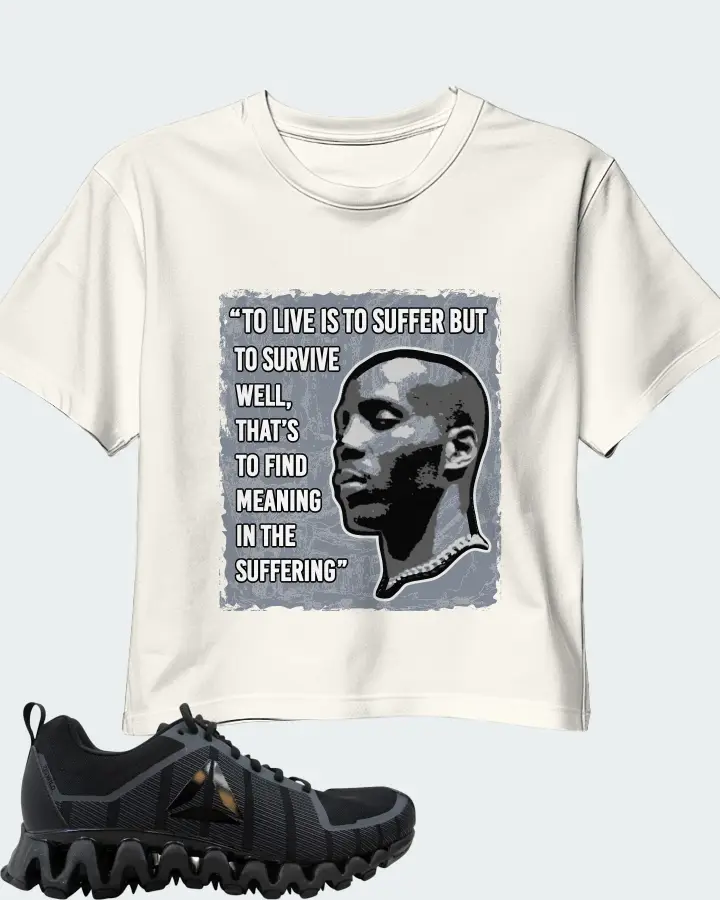 Reebok Zigwild TR 5.0 Sneaker Matching Ecru White Crop Top - DMX Suffer Quote