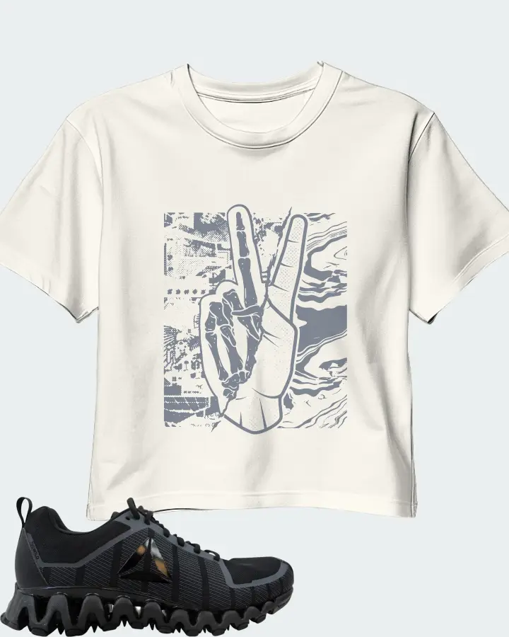 Reebok Zigwild TR 5.0 Sneaker Matching Ecru White Crop Top - Peace of mind