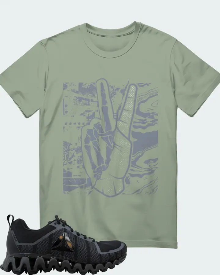 Reebok Zigwild TR 5.0 Sneaker Matching Sage T-Shirt - Peace of mind