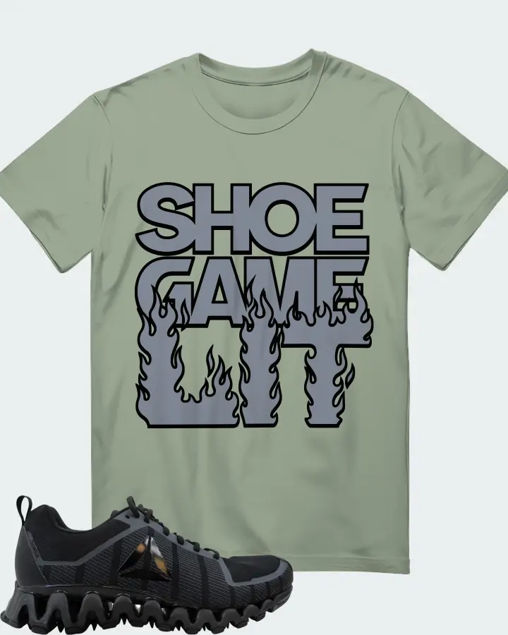 Reebok Zigwild TR 5.0 Sneaker Matching Sage T-Shirt - Shoe Game Lit Refreshed