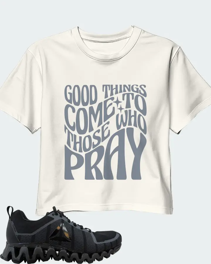 Reebok Zigwild TR 5.0 Sneaker Matching Ecru White Crop Top - Good Things Come To Those Who Pray