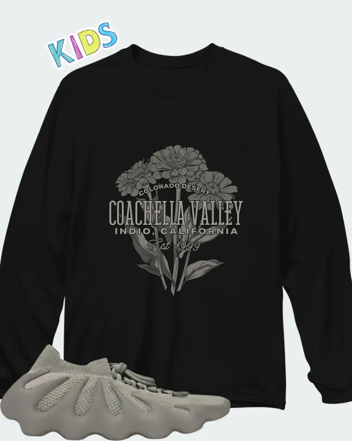Yeezy 450 Stone Flax Matching Kid's Long Sleeve T-Shirt