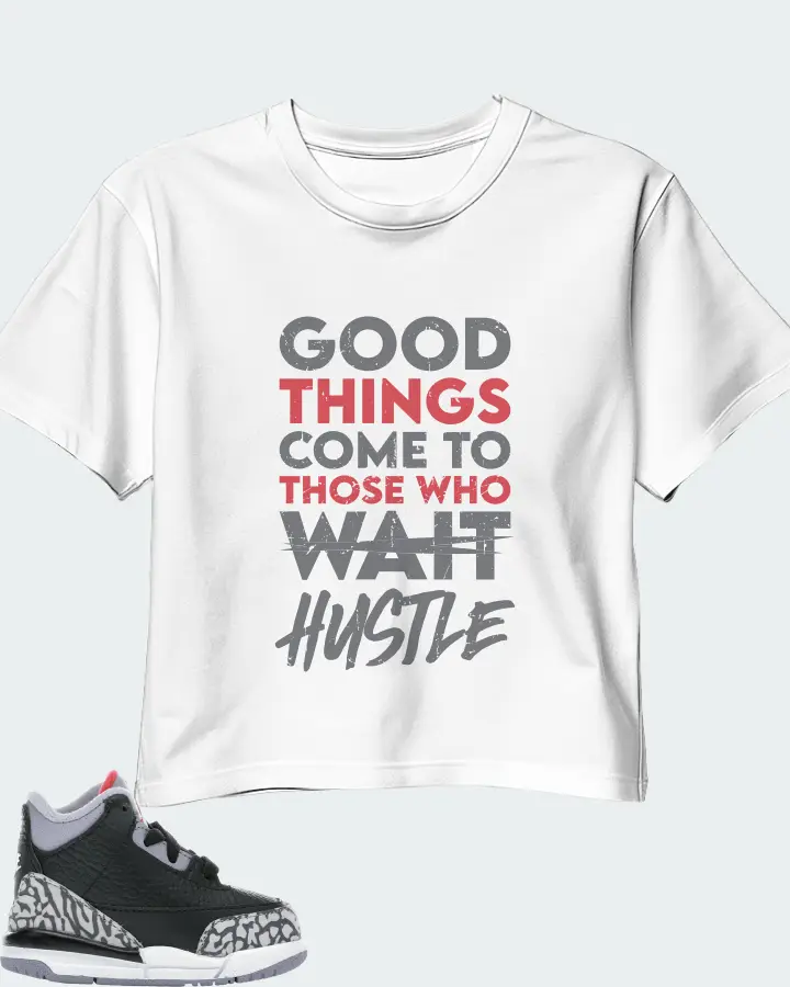 Jordan 3 Retro Sneaker Matching White Crop Top - Good Things Come