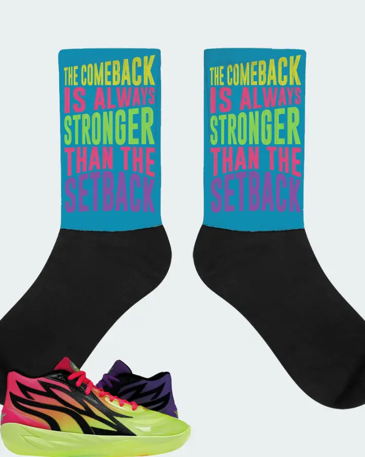 Puma LaMelo Ball MB.02 Sneaker Matching Aqua Socks - The Comeback