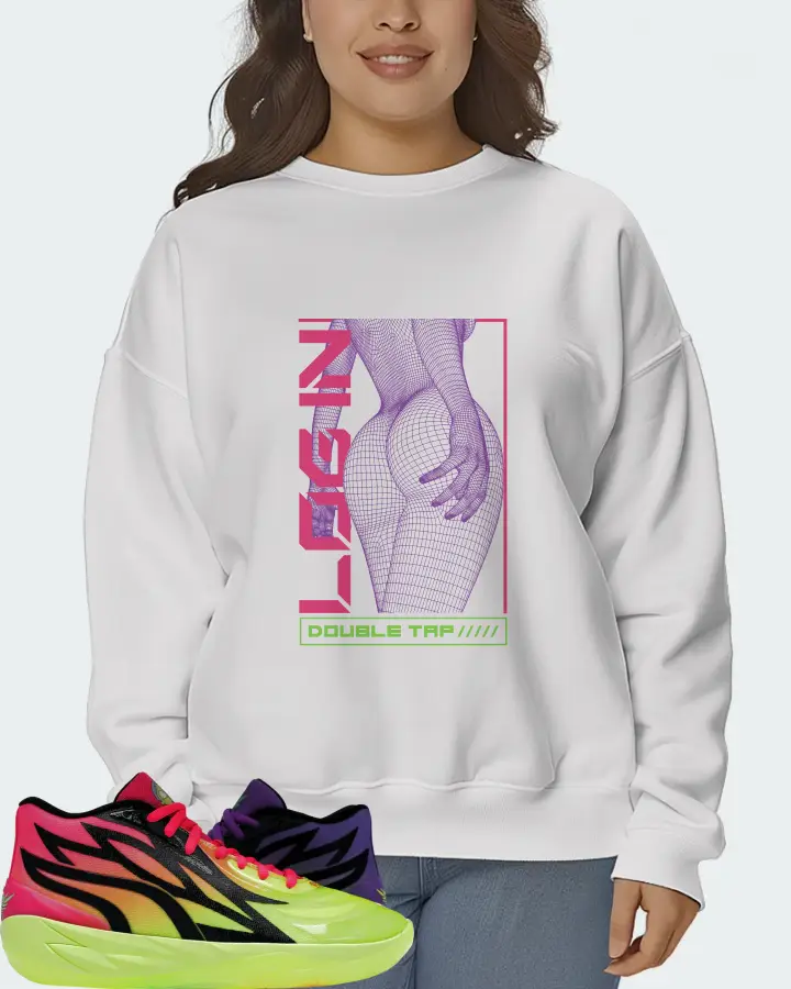 Puma LaMelo Ball MB.02 Sneaker Matching White Sweatshirt (LOGIN) - View 7