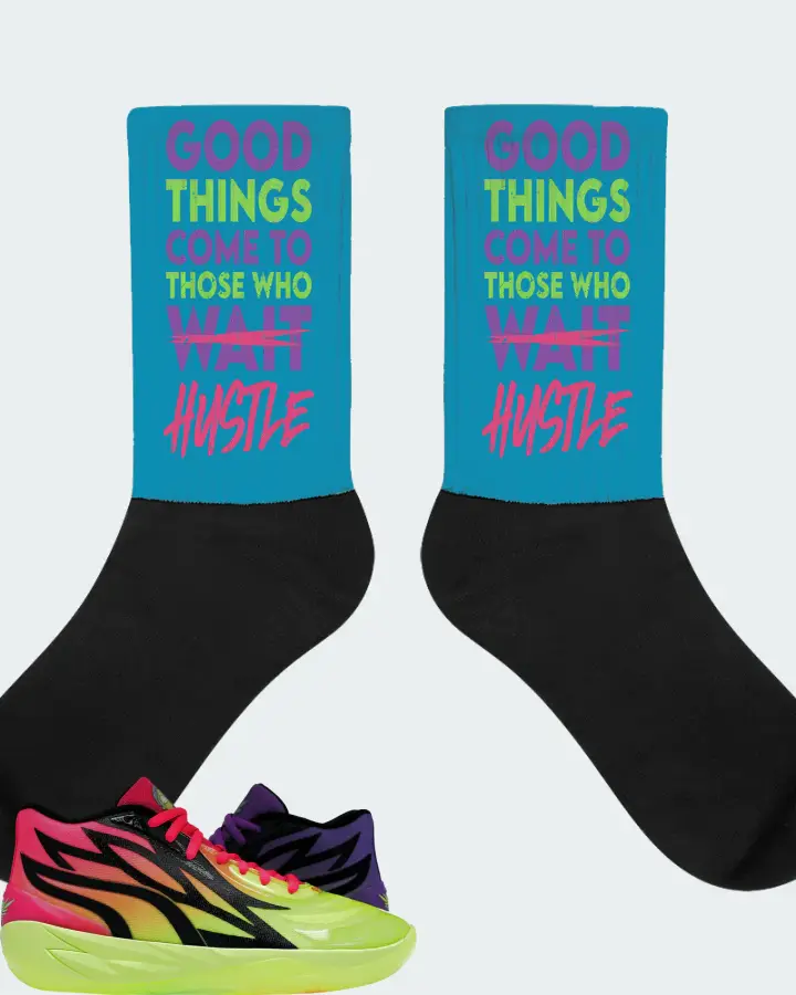 Puma LaMelo Ball MB.02 Sneaker Matching Aqua Socks - Good Things Come