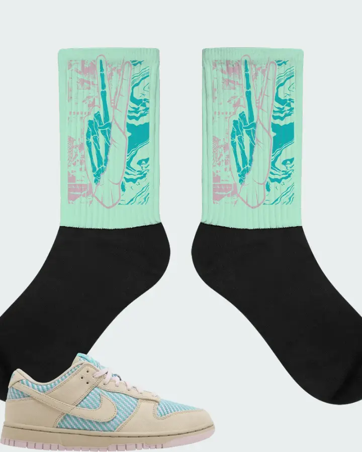 Nike Dunk Low Heat Wave Matching Socks