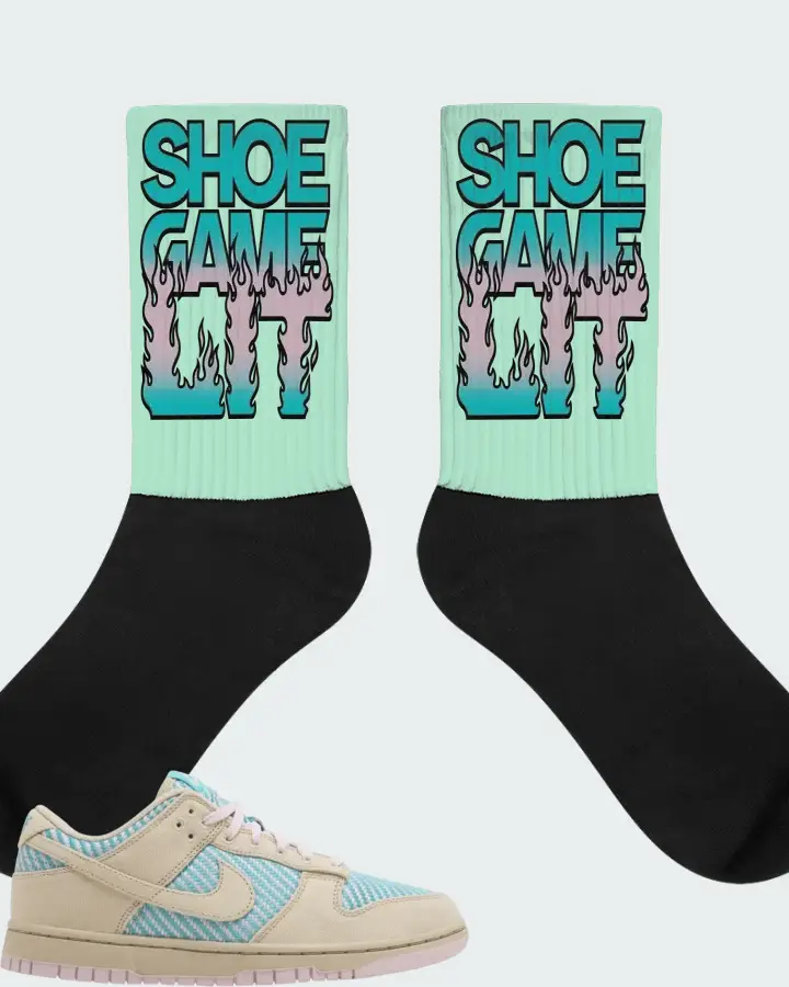 Nike Dunk Low Heat Wave Matching Socks