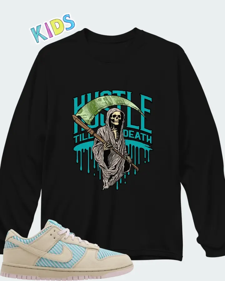 Nike Dunk Low Heat Wave Matching Kid's Long Sleeve T-Shirt