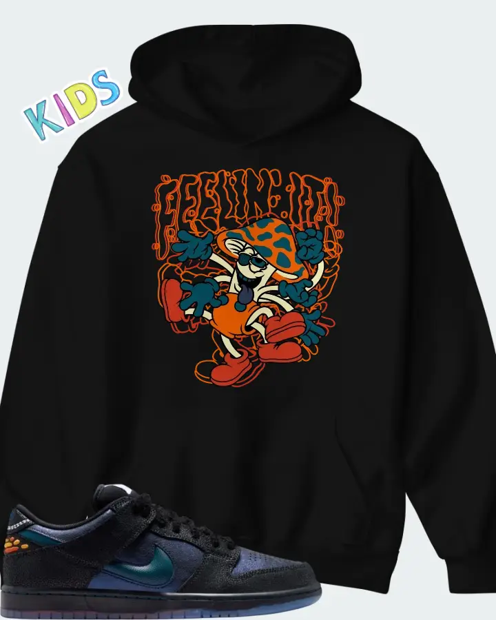 Bluetile Skateshop x Nike SB Dunk Low Monarch Matching Kid's Hoodie