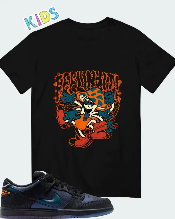 Bluetile Skateshop x Nike SB Dunk Low Monarch Matching Kid's T-Shirt