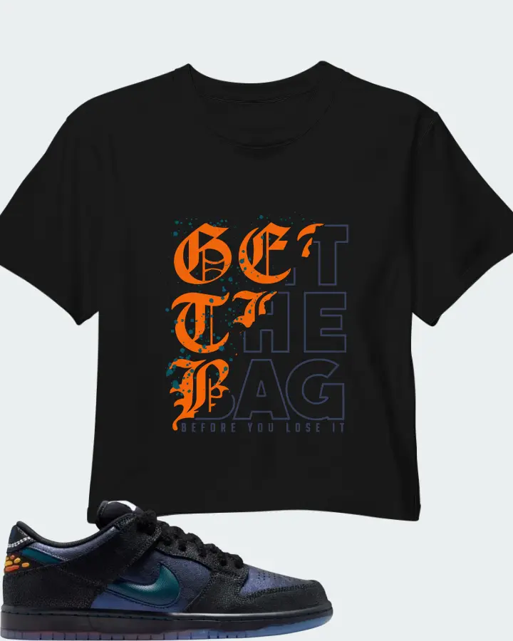 Bluetile Skateshop x Nike SB Dunk Low Monarch Matching Crop Top