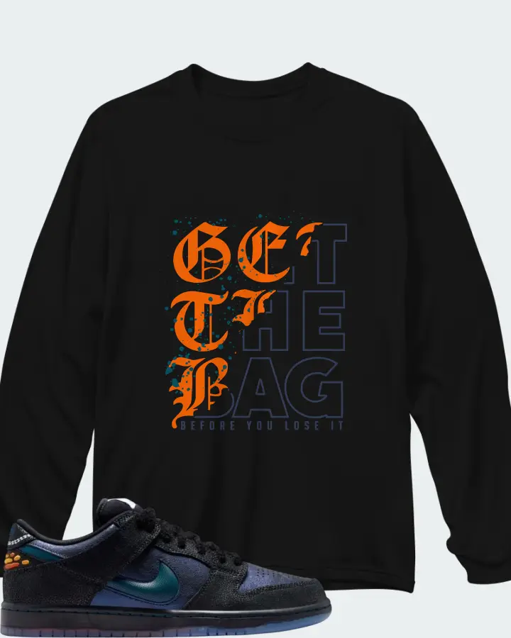Bluetile Skateshop x Nike SB Dunk Low Monarch Matching Long Sleeve T-Shirt