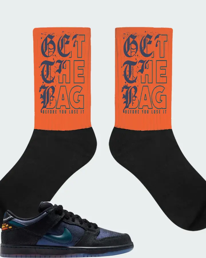 Bluetile Skateshop x Nike SB Dunk Low Monarch Matching Socks