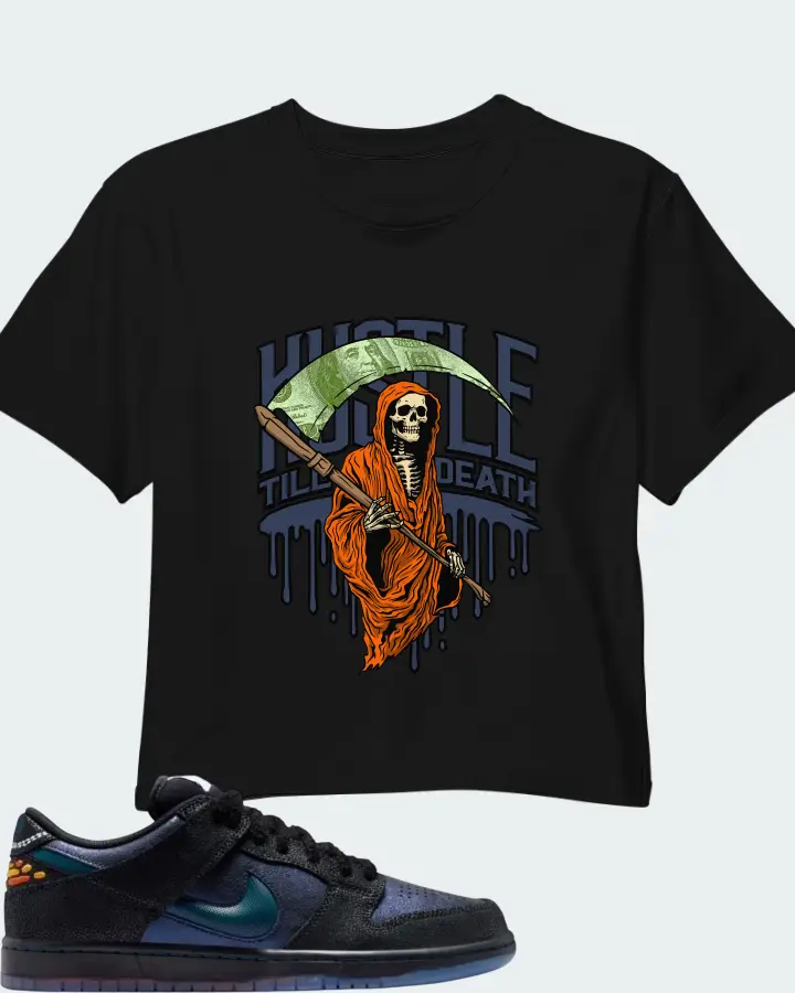 Bluetile Skateshop x Nike SB Dunk Low Monarch Matching Crop Top