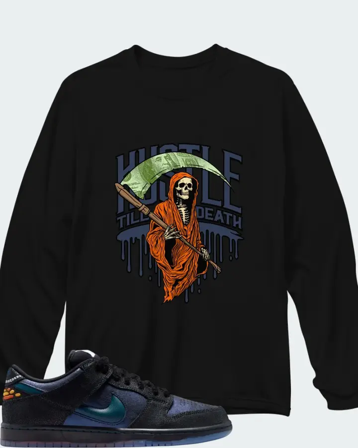 Bluetile Skateshop x Nike SB Dunk Low Monarch Matching Long Sleeve T-Shirt