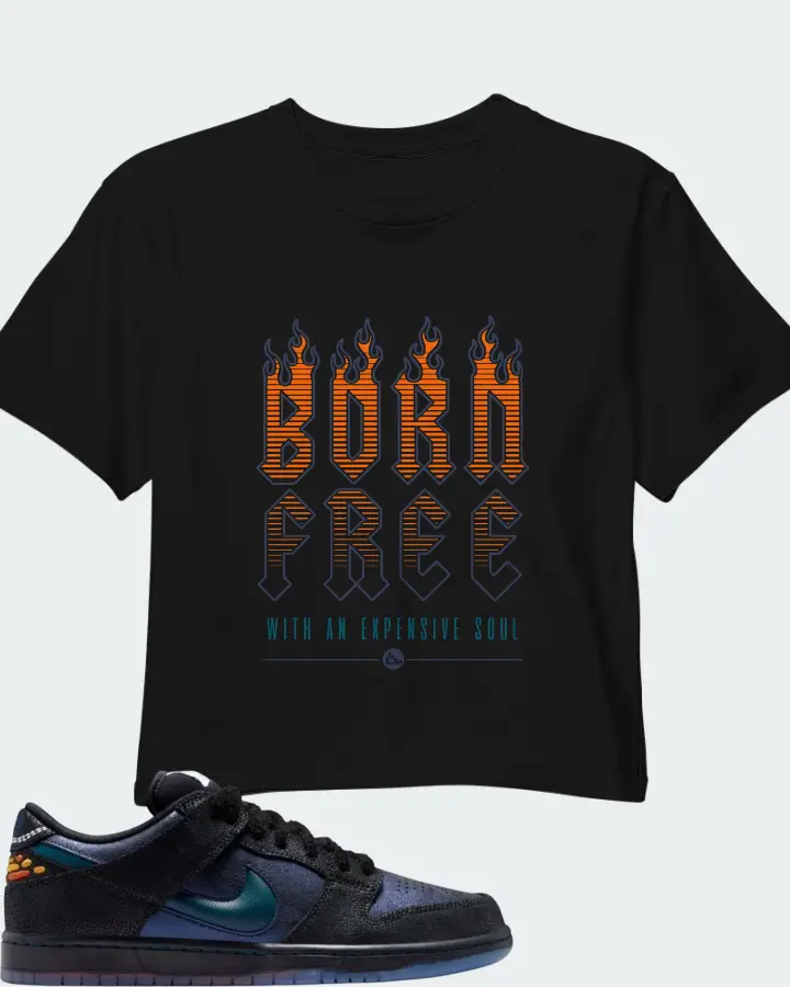 Bluetile Skateshop x Nike SB Dunk Low Monarch Matching Crop Top