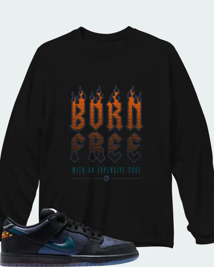 Bluetile Skateshop x Nike SB Dunk Low Monarch Matching Long Sleeve T-Shirt