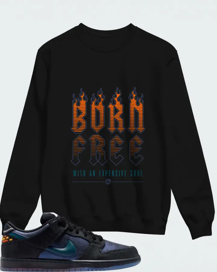 Bluetile Skateshop x Nike SB Dunk Low Monarch Matching Sweatshirt