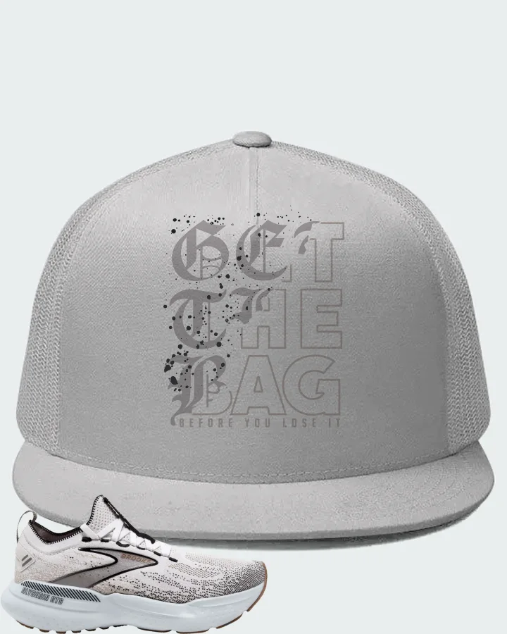Brooks Glycerin StealthFit GTS 21 White Grey Black Matching Hat